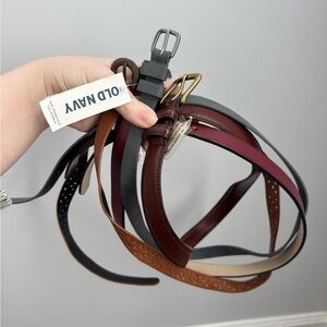 Old Navy Women's Belt Collection - Black, Brown, Red, Tan